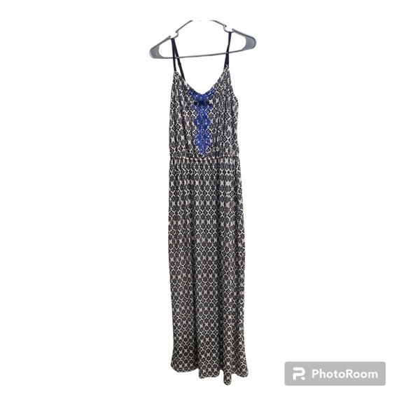 Maurices’s maxi‎ Dress size Medium Black and blue - Picture 1 of 4